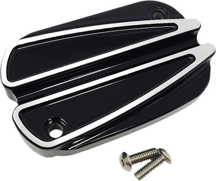 Convington Custom Black Ripper Front Master Cylinder Lid Harley Touring 13-Up
