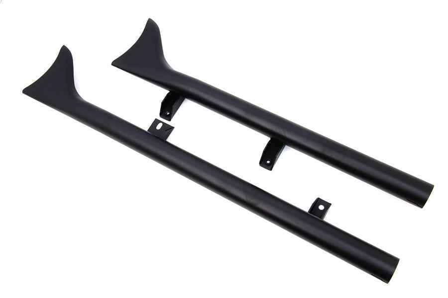 Black 1-7/8" Straight Fishtail Slip-On Mufflers 15-19 Indian Scout 30-1762