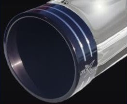 RC Components RCX-1 4.5" Slip-Ons Chrome Flo Eclipse Harley M8 Touring 17-20