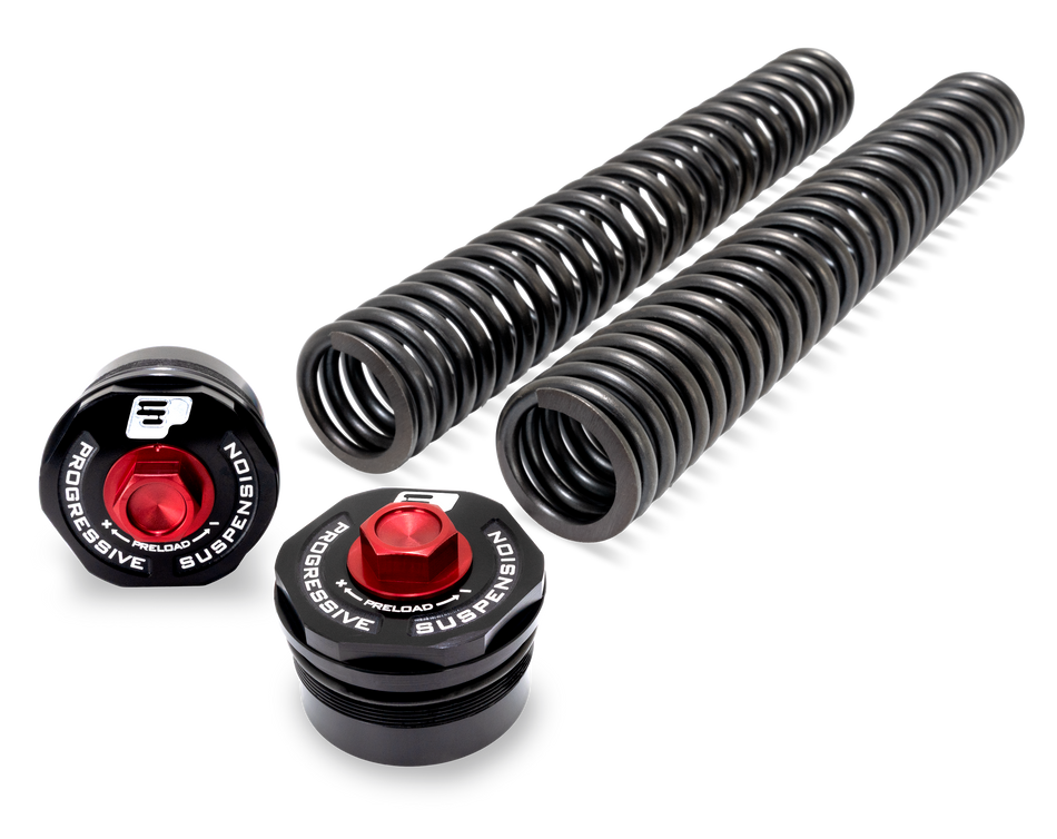 Progressive Suspension 47mm Fork Preload Adjuster with Fork Spring Kit