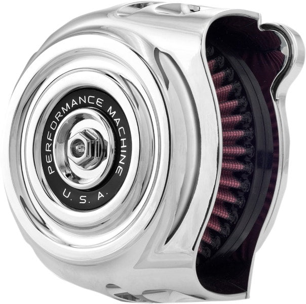 Performance Machine Vintage HP Air Cleaner Chrome Harley M8 17-Up