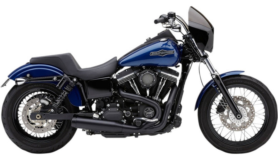 Cobra USA 6496B Black 3.5" El Diablo 2-Into-1 Exhaust 06-11 Harley Dyna FXD