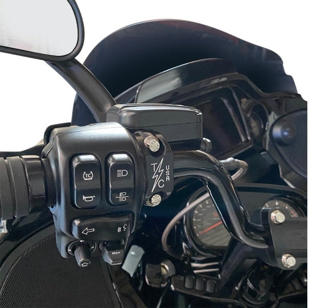 Thrashin Supply Co Twice Cut Machined 1" Brake Clutch Perch Clamps Harley ARP