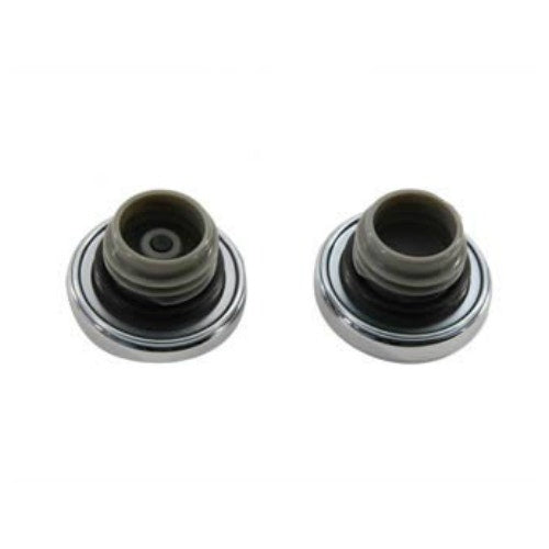 Chrome Ratcheting Style Gas Caps 38-0320 Pair 96-99 Harley FL Repl OE 61272-92A