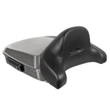 Hogworkz Chopped Tour Pack Full Backrest Black Hardware for Harley FLH '97-'24