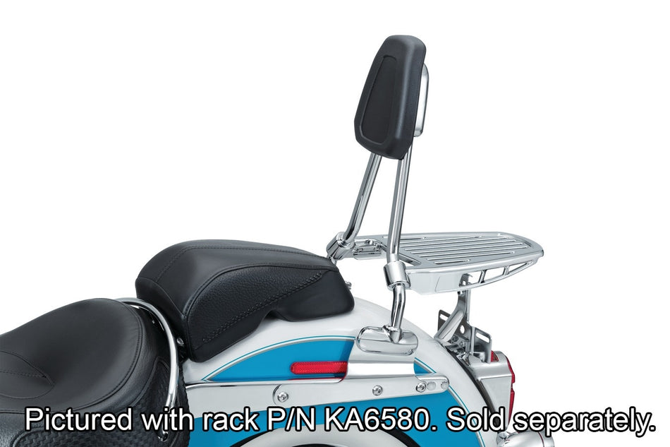 Kuryakyn 6584 Chrome Sissy Bar Backrest Harley Davidson Softail FLST 03-17