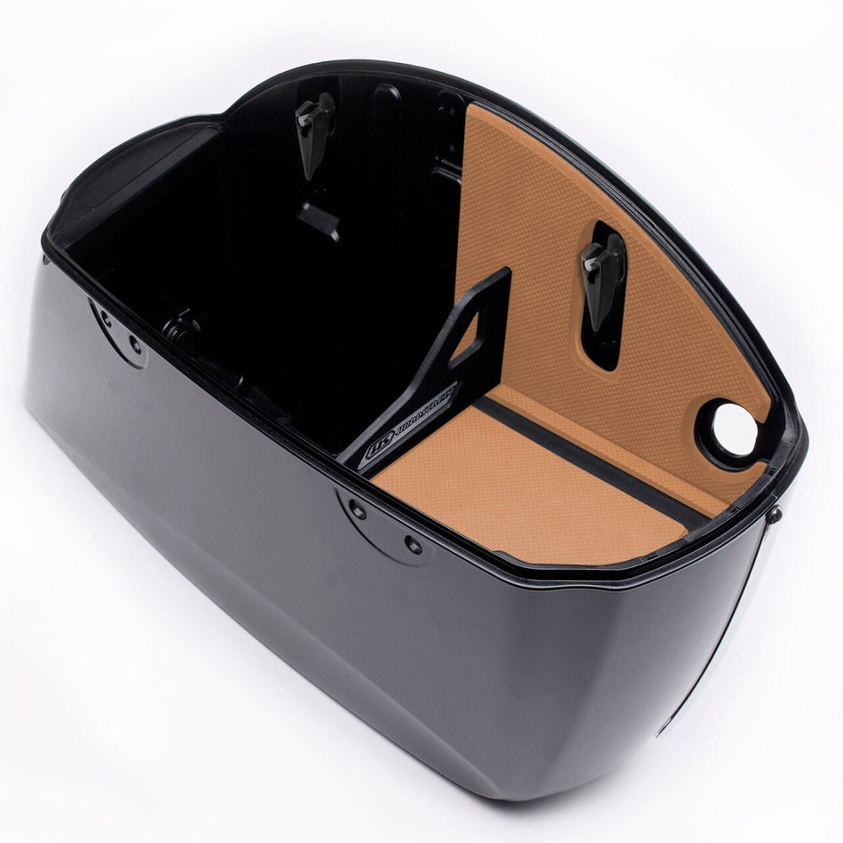 Hardstreet Ryt-There Saddle Bag Shelf Round Double-Hinge Tan Indian 14-Up