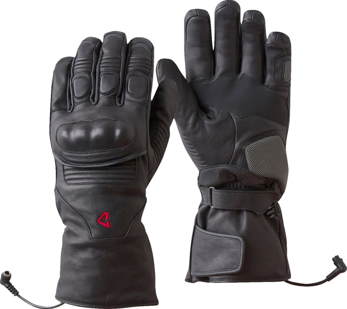 Gerbing Heated Clothing 12V Vanguard Motorcycle Heated Gauntlet Gloves - Black