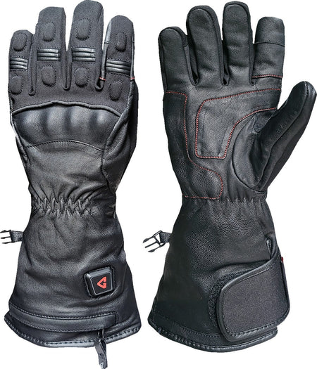 Gerbing Heated Clothing 7V Hard Knuckle Battery Powered Heated Gloves - Black