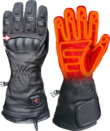 Gerbing Heated Clothing 7V Hard Knuckle Battery Powered Heated Gloves - Black