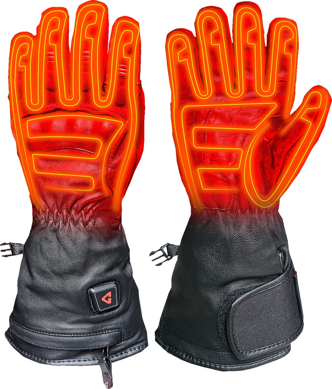 Gerbing Heated Clothing 7V Hard Knuckle Battery Powered Heated Gloves - Black