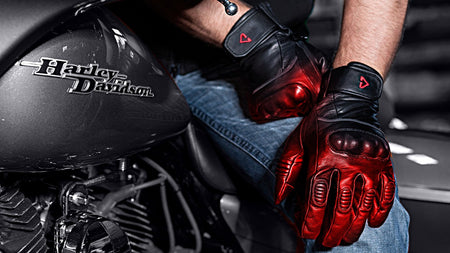 Gerbing Heated Clothing 7V Hard Knuckle Battery Powered Heated Gloves - Black