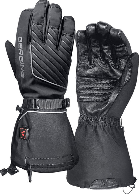 Gerbing Heated Clothing Mens 7V Atlas Ultra-Flex Battery Powered Heated Gloves - Black