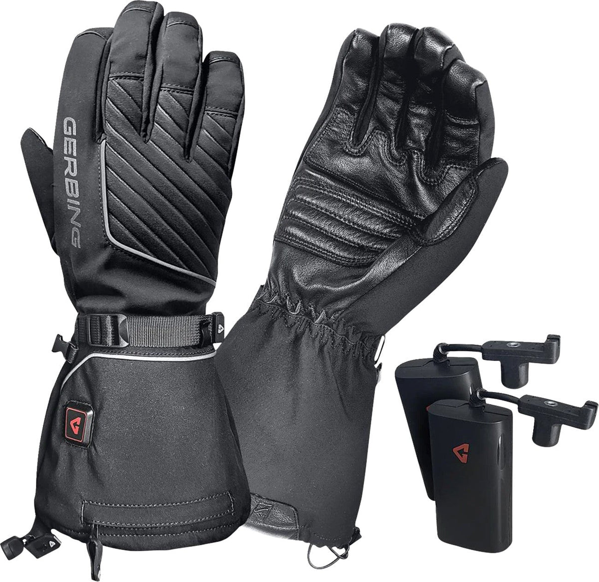 Gerbing Heated Clothing Womens 7V Atlas Ultra-Flex Battery Powered Heated Gloves - Black