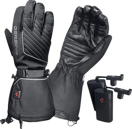 Gerbing Heated Clothing Womens 7V Atlas Ultra-Flex Battery Powered Heated Gloves - Black