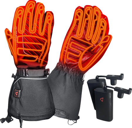 Gerbing Heated Clothing Womens 7V Atlas Ultra-Flex Battery Powered Heated Gloves - Black