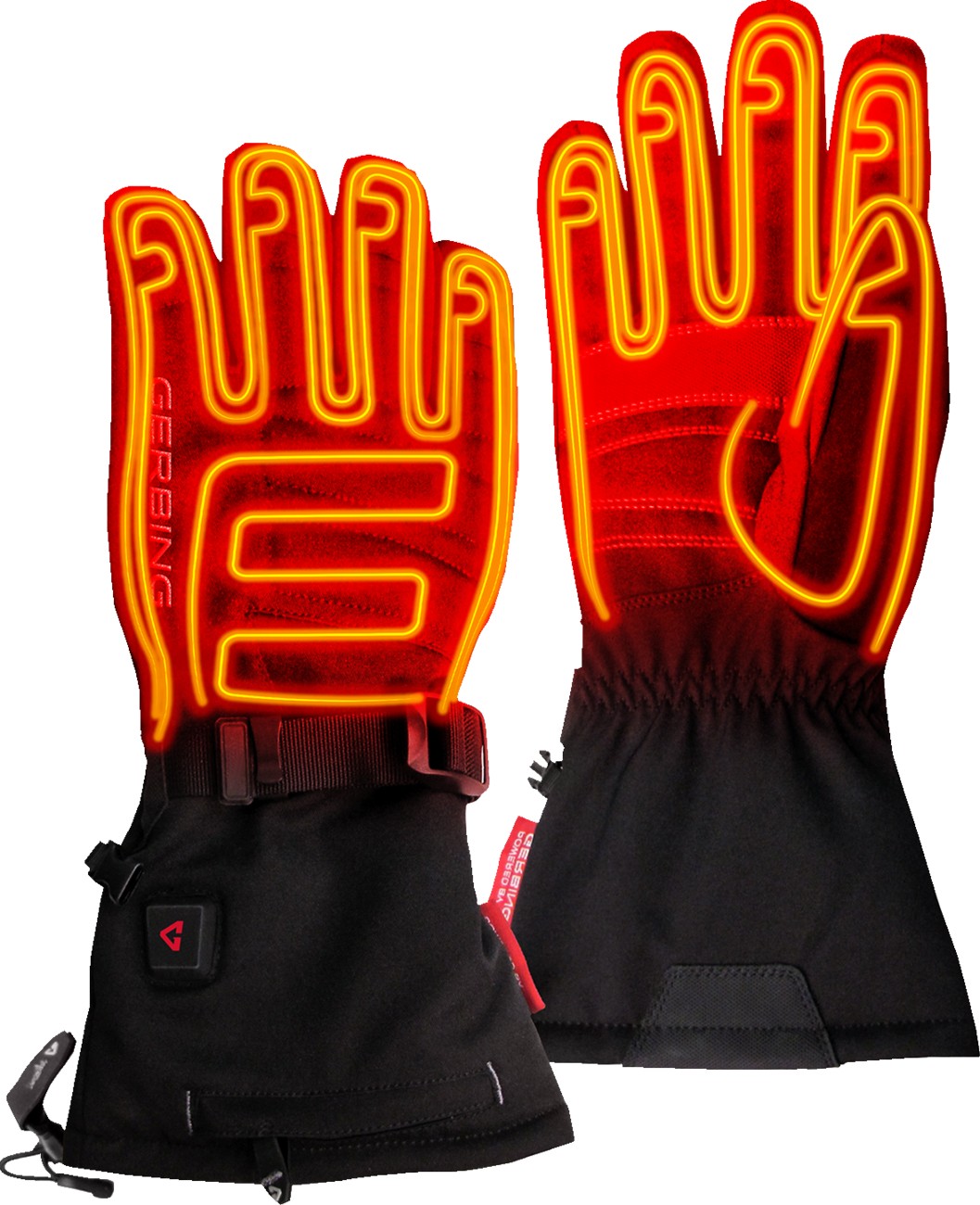 Gerbing Heated Clothing Womens 7V S7 Battery Powered Heated Gloves - Black