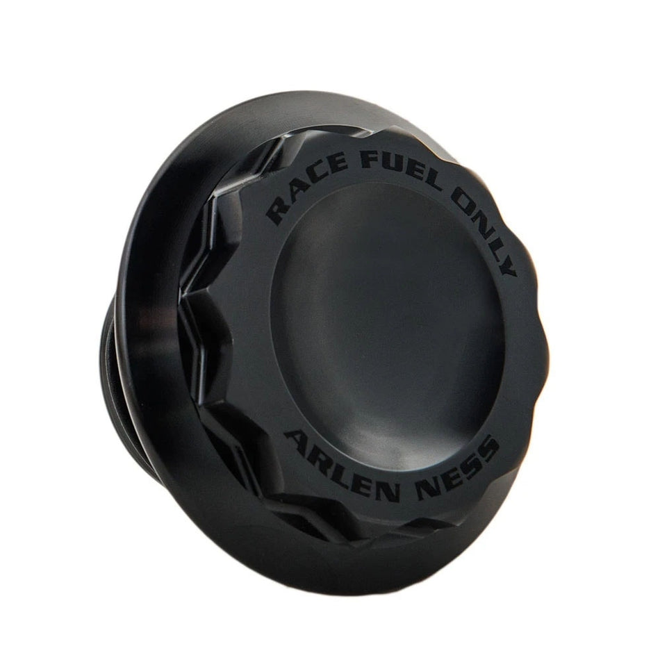 Arlen Ness 701-010 12 Point Gas Cap Black Harley Big Twin Vented 97-Up