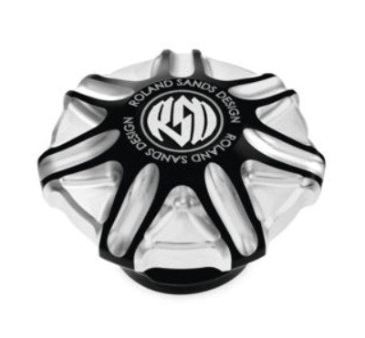 Roland Sands Design Gas Fuel Cap Tech Contrast Harley Big Twin 96-20