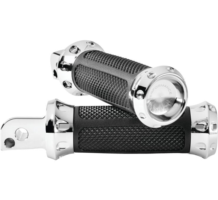 Performance Machine Chrome Overdrive Rear Footpegs Harley M8 Softail 18-Up