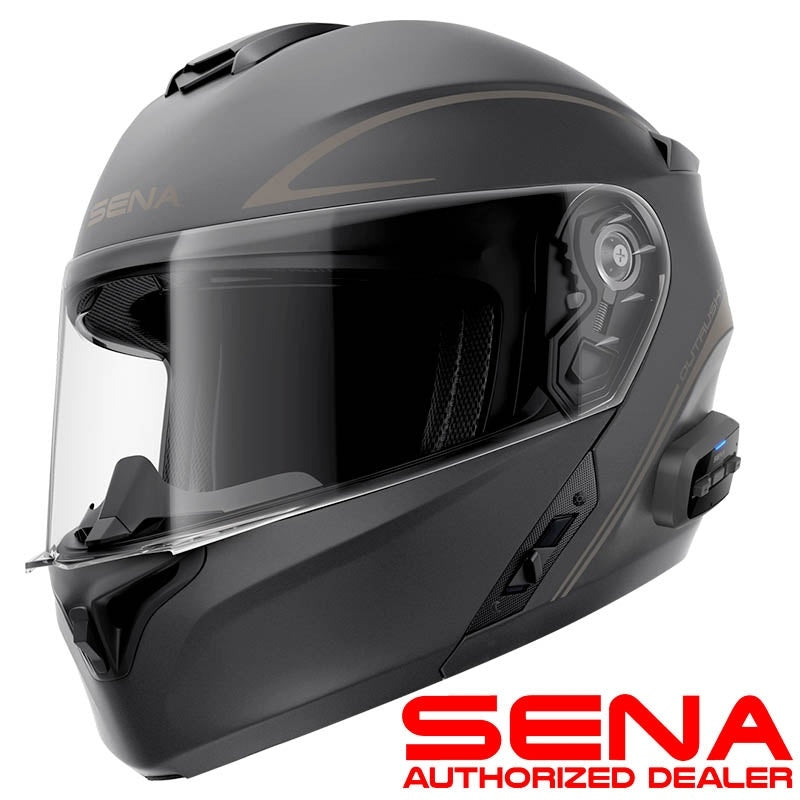 Sena Outrush R Modular Flip-Up Bluetooth Smart Helmet Black DOT ECE SM-3XL
