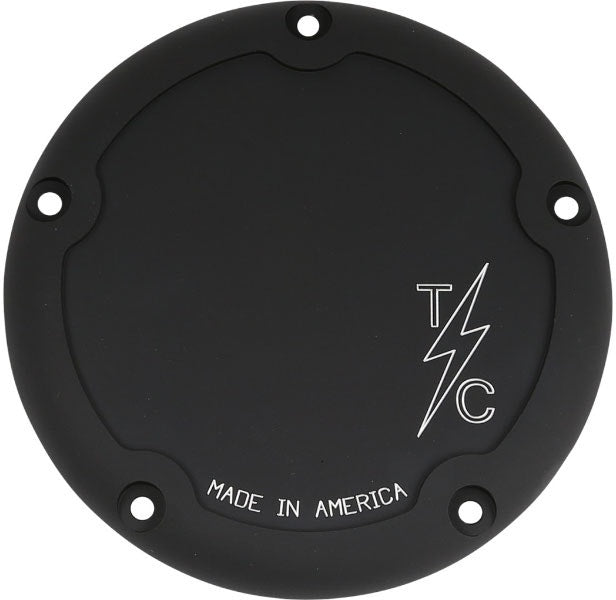 Thrashin Supply Black Dished Billet Derby Cover TSC-3013-4 Harley Softail 18-Up