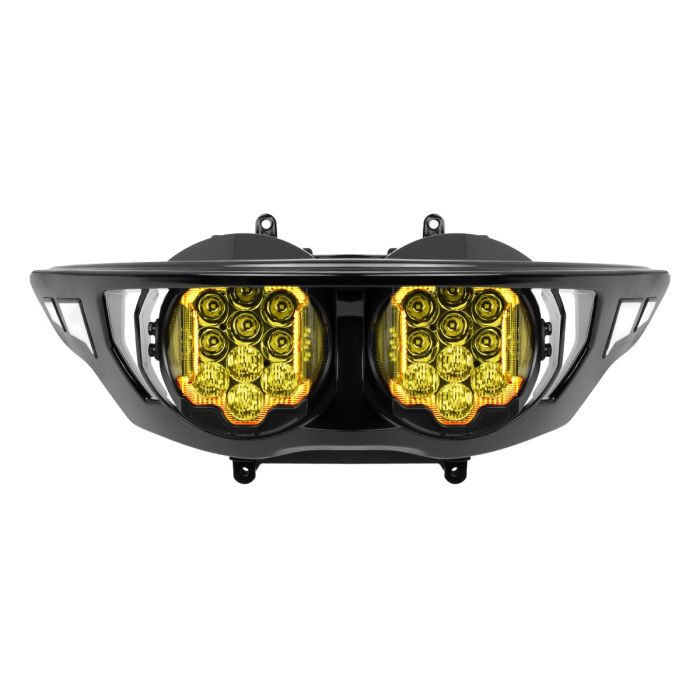 Hogworkz Harley Road Glide Goldtooth Performance LED Headlight '23.5-'26