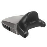 Hogworkz Chopped Tour Pack Full Backrest Black Hardware for Harley FLH '97-'24