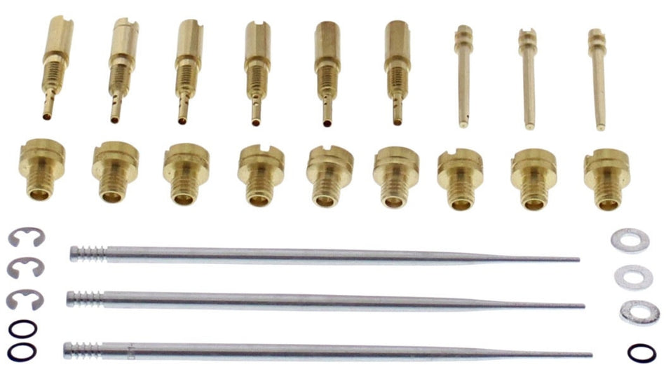All Balls Racing Carburetor Jet and Gasket Repair Kit for Mikuni HSR Series
