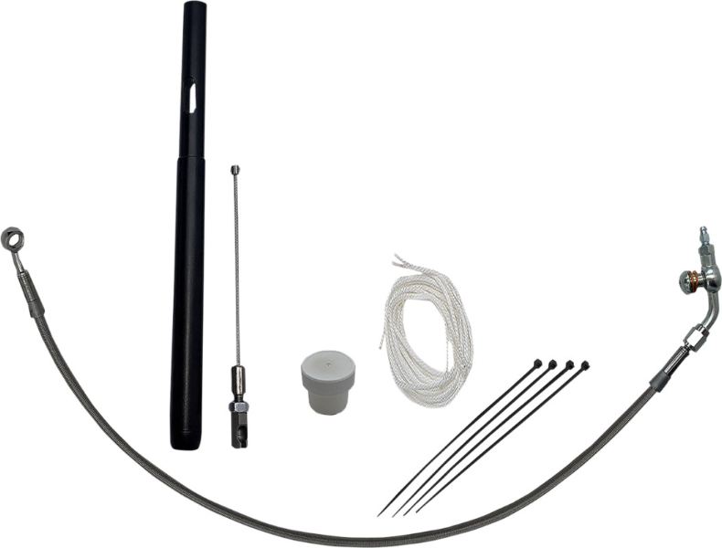 FBI EZ Install 16" Braided Handlebar Install Kit 4 Harley 21-24 Road Glide Cable