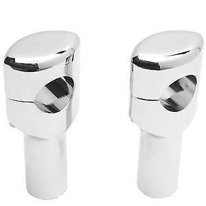 Drag 0602-0467 Chrome 1 1/2" Bar Big Buffalo 3" Risers Pair Metric Cruiser