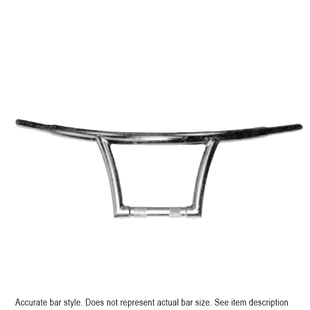 HardDrive Chrome 10" GTS Handlebars 1-1/4" Drilled Notched Harley Big Twin 82-Up
