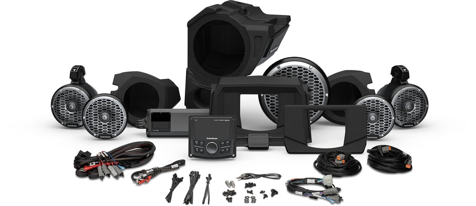 Rockford Fosgate PMX-3 1500w Front Rear Color Optix Speaker Subwoofer Polaris RZR
