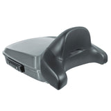 Hogworkz Chopped Tour Pack Full Backrest Black Hardware for Harley FLH '97-'24
