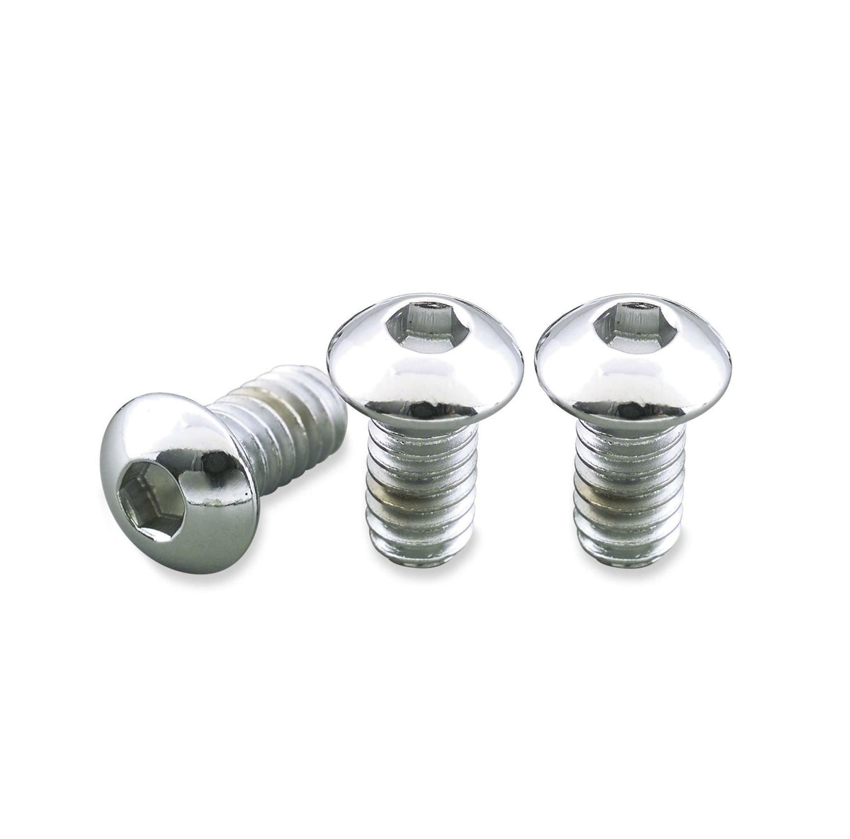 Biker's Choice Chrome Smooth 3 Hole Domed Derby Cover w/ Screws Harley Big Twin