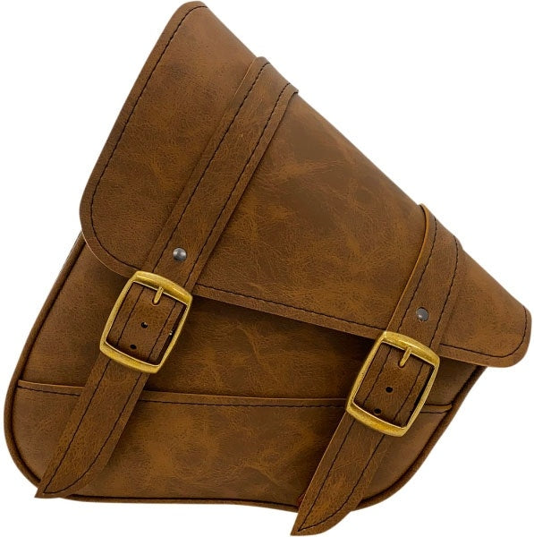 Willie & Max Brown Swing Arm Bag Synthetic Leather Triangulated Swingarm Fit