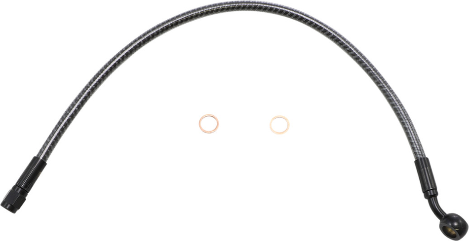 Magnum KARBONFIBR 17" Upper Brake Line 35 Degree Harley Sportster Dyna 99-13