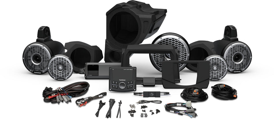 Rockford Fosgate PMX-3 1500w Front Rear Horn Color Optix Speaker Subwoofer RZR