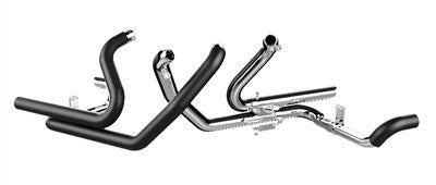 Tab Performance Black 2-into-2 Exhaust Head Pipes Harley Touring FLH/T 09-16