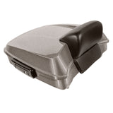 Hogworkz Chopped Tour Pack w/ Slim Backrest Black Hardware for Harley FLH '97-'24