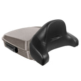 Hogworkz Chopped Tour Pack Full Backrest Black Hardware for Harley FLH '97-'24