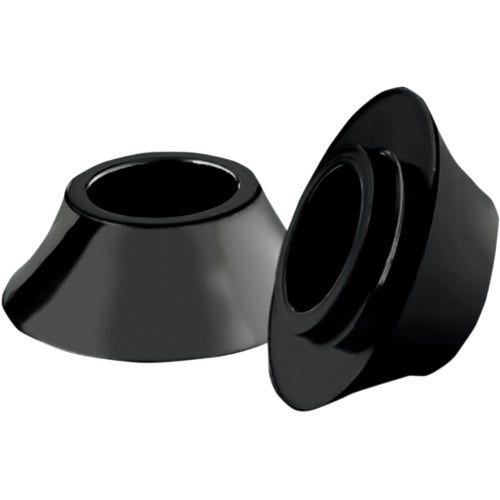 RC Black Front 25mm Tapered Axle Wheel Spacers For Harley Flh Bagger '08-'15 - HD-SPCR-2B