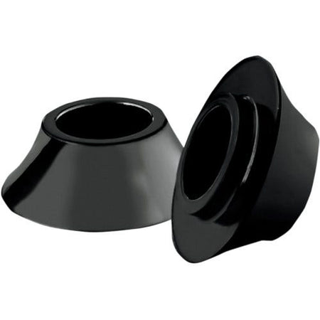 RC Black Front 25mm Tapered Axle Wheel Spacers For Harley Flh Bagger '08-'15 - HD-SPCR-2B