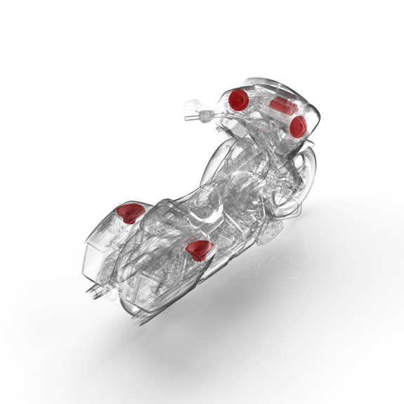 Rockford Fosgate Audio Kit for 24+ Harley Davidson Models w/ Skyline OS