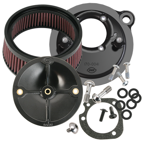 S&S 170-0093 Stealth Air Cleaner Kit w/o Cover Harley Sportster Stock Carb 91-06