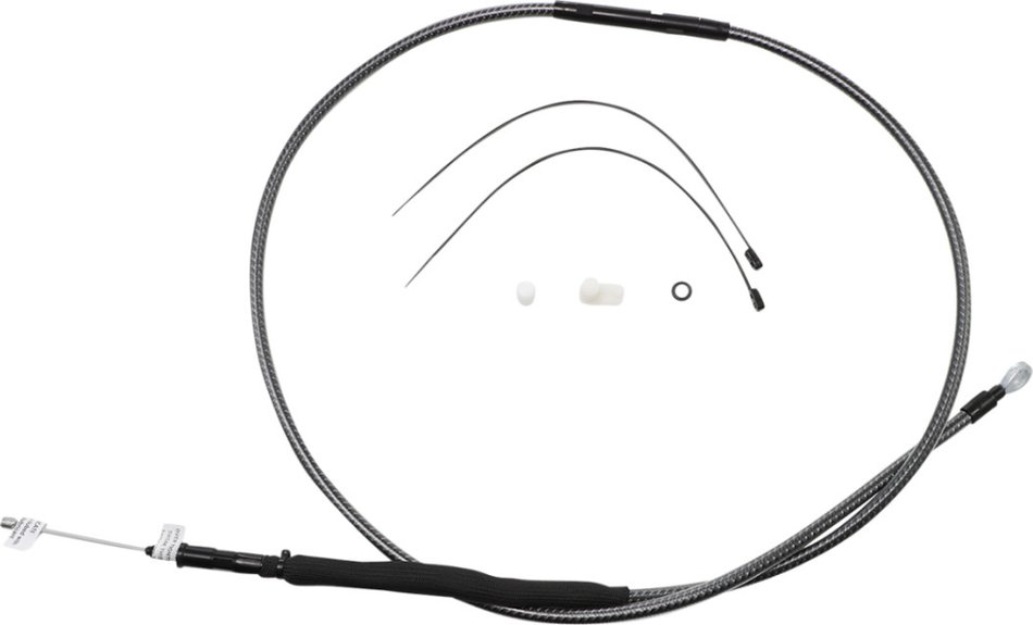 Magnum KARBONFIBR 70 11/16" High-Efficiency Polished Clutch Cable Harley 06-Up