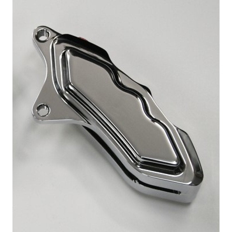 HHI Hawg Halters 6 Piston Chrome Left Side Caliper Harley Davidson 11.8 FLH/T