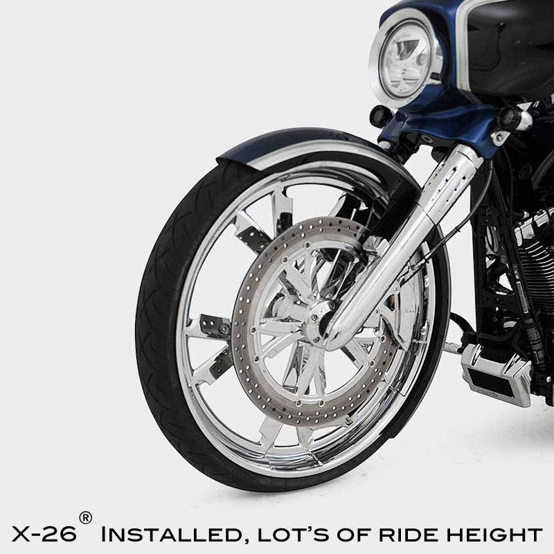 HHI Hawg Halters X26 Raked Neck & Triple Tree Kit for Harley FLH/T 09-13