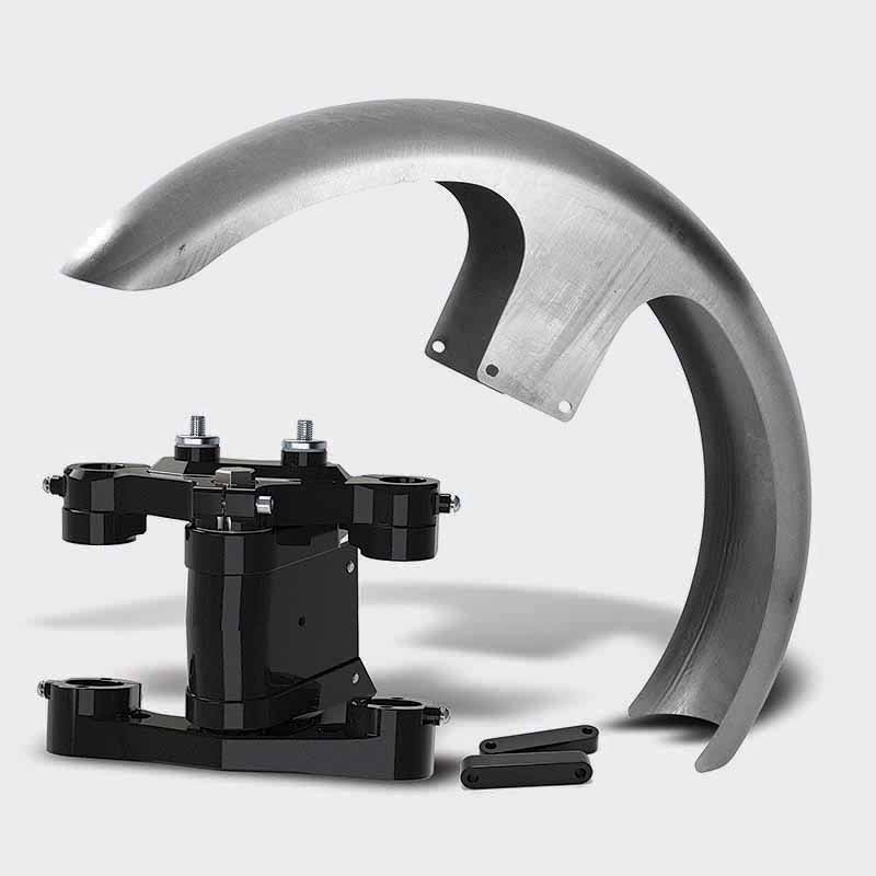 HHI Hawg Halters Kit# 1 X26 Raked 41mm Triple Tree Front End Builders End Kit 97-13 FLH