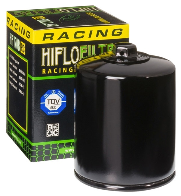 HiFloFiltro HF170BRC Set of 4 Black High Performance Oil Filters Harley Big Twin